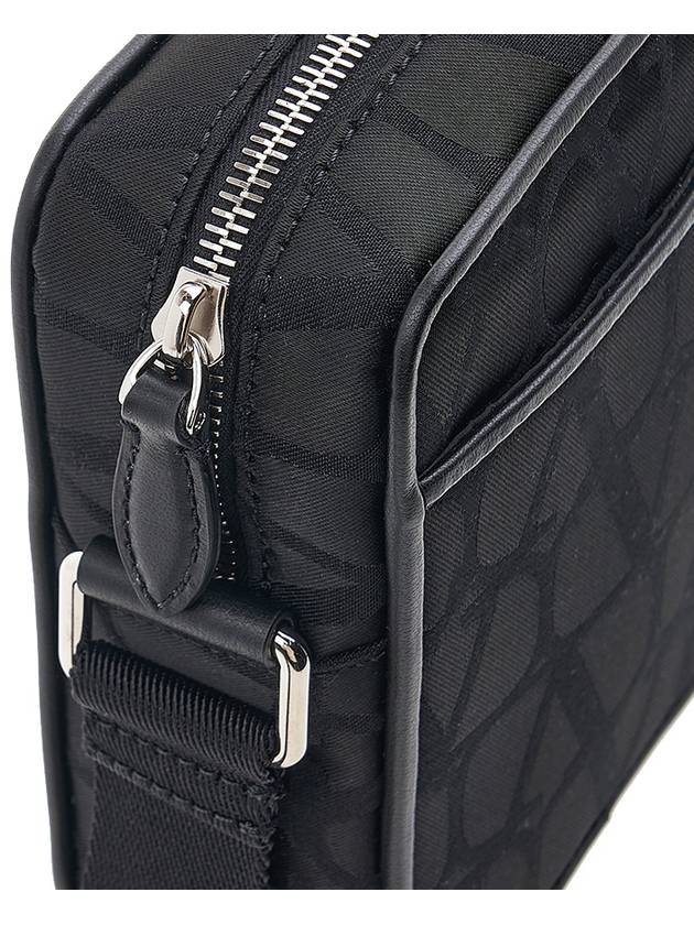 Iconograph Small Nylon Shoulder Bag Black - VALENTINO - BALAAN 9