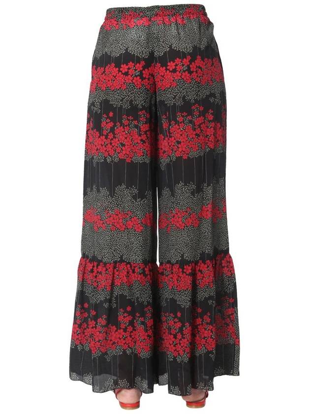 Dreaming Peony Print Trousers SR3RBB254A10NO B0040168068 - RED VALENTINO - BALAAN 5