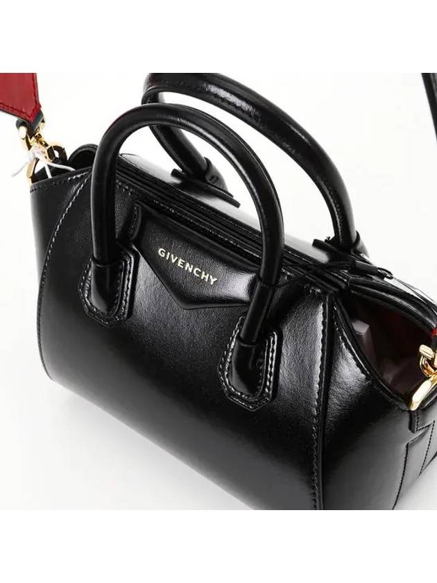 Antigona Small Leather Tote Bag Black - GIVENCHY - BALAAN 6