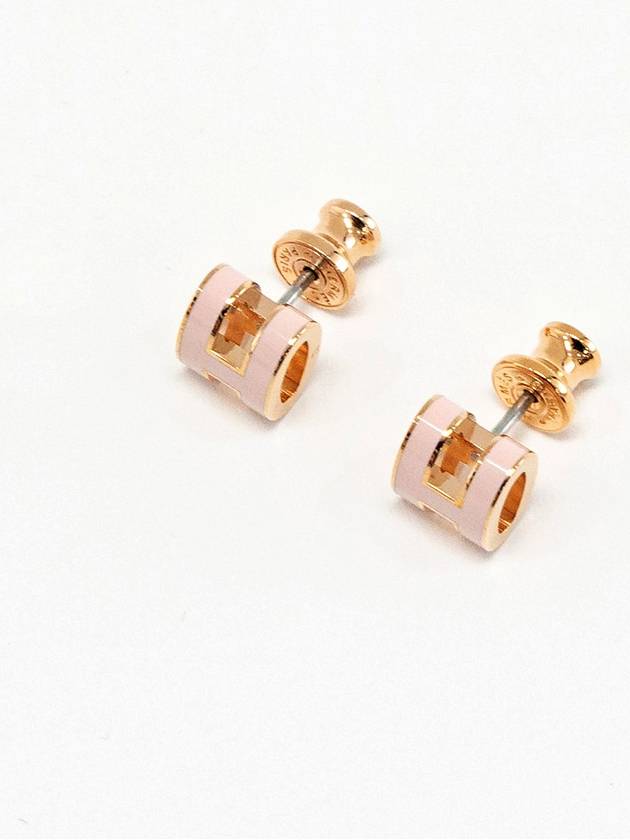 Mini Pop H Earrings Rose Gold - HERMES - BALAAN 3