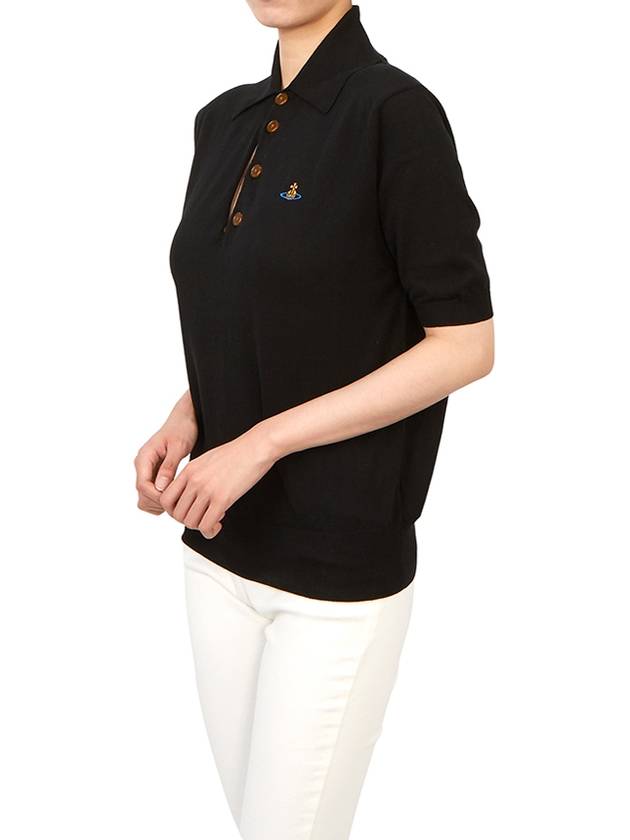 Logo Knit Top Black - VIVIENNE WESTWOOD - BALAAN 8