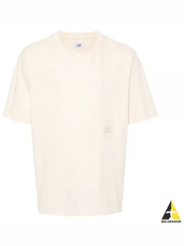 20/1 Jersey Pocket Short Sleeve T-Shirt Beige - CP COMPANY - BALAAN 2