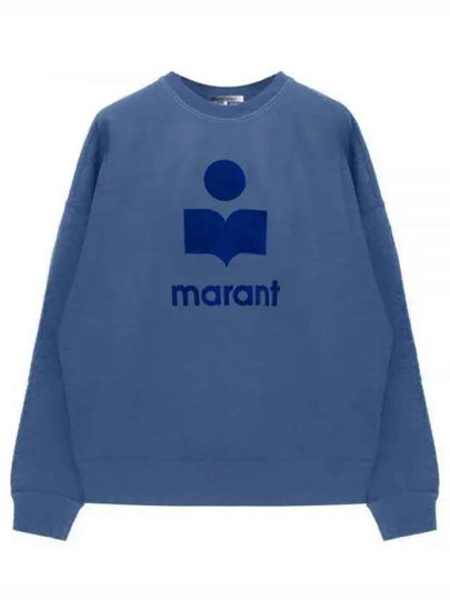 Miko Velor Logo Sweatshirt Sky Blue - ISABEL MARANT - BALAAN 2