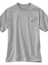 Pocket short sleeve t shirt heather gray K87 HGY - CARHARTT - BALAAN 1