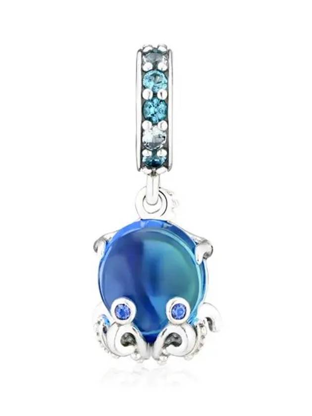 Murano Glass Cute Octopus Charm Silver - PANDORA - BALAAN 3