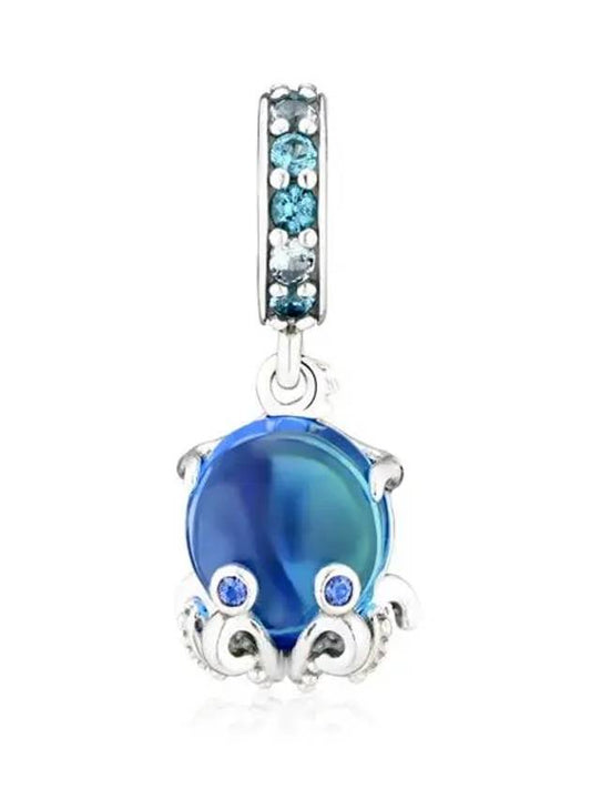 Murano Glass Cute Octopus Charm Silver - PANDORA - BALAAN 2