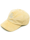 Tyron Corduroy Ball Cap Yellow - ISABEL MARANT - BALAAN 1