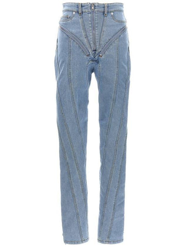 Mugler 'Zipped Spiral' Jeans - MUGLER - BALAAN 1