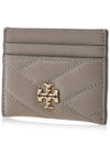 Kira Chevron Logo Card Wallet Grey - TORY BURCH - BALAAN 3