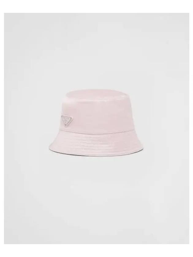 Re-Nylon Triangle Logo Bucket Hat Alabaster Pink - PRADA - BALAAN 2