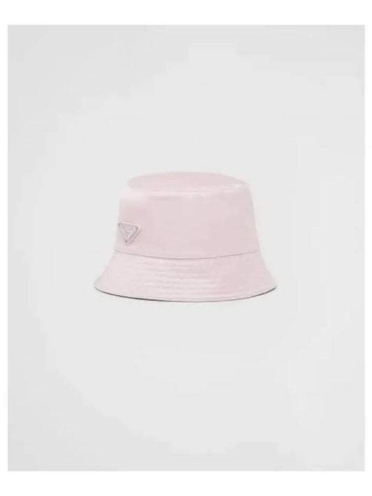 Re-Nylon Triangle Logo Bucket Hat Alabaster Pink - PRADA - BALAAN 2