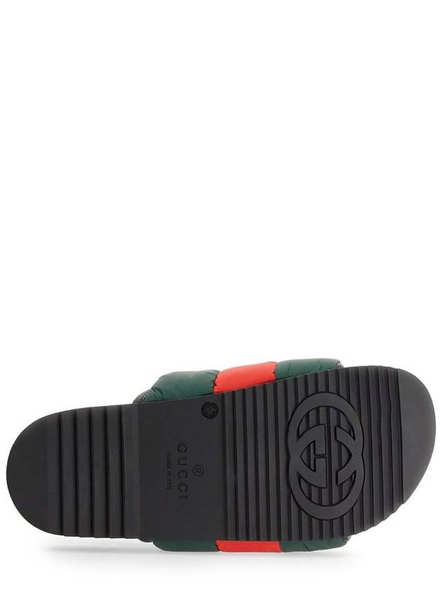 nylon padded web slippers black - GUCCI - BALAAN 6