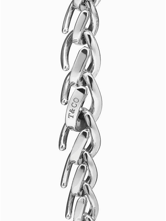 Tiffany Forge medium link bracelet high gloss sterling silver - TIFFANY & CO. - BALAAN 4