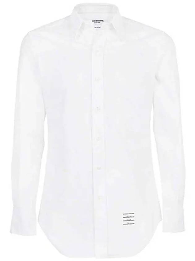 Men's Oxford Classic Fit Long Sleeve Shirt White - THOM BROWNE - BALAAN 2