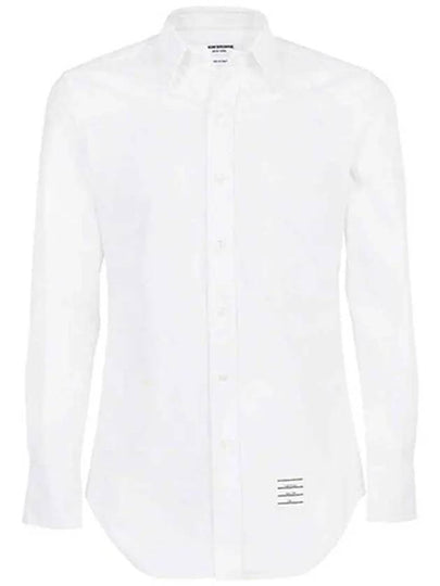 Men's Oxford Classic Fit Long Sleeve Shirt White - THOM BROWNE - BALAAN 2