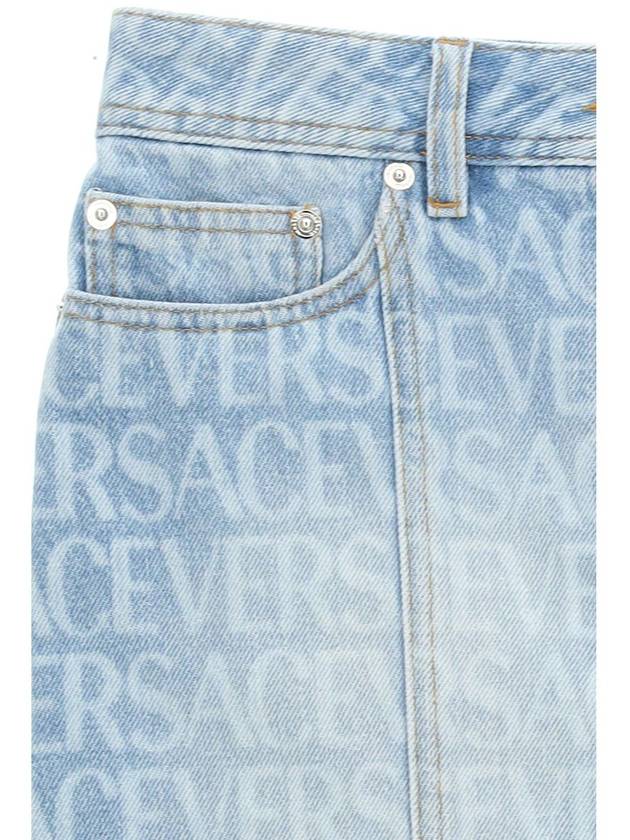 Denim Skirt 1011517 1A062371D190 - VERSACE - BALAAN 4