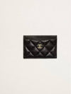 Classic Card Holder Grained Calfskin & Gold Black - CHANEL - BALAAN 2