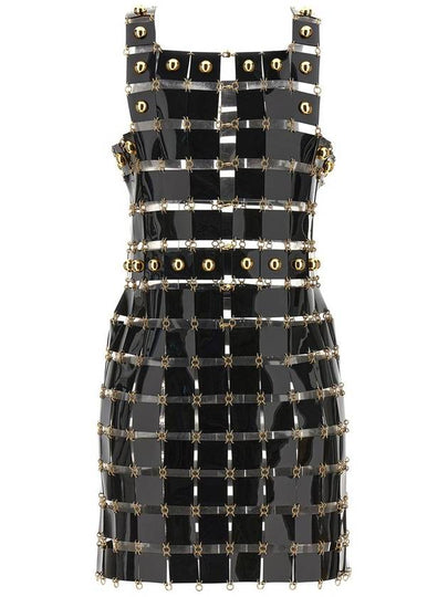 Paco Rabanne Vinyl Check Dress - PACO RABANNE - BALAAN 2