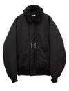 Shearling Collar Bomber Jacket Black - ACNE STUDIOS - BALAAN 2