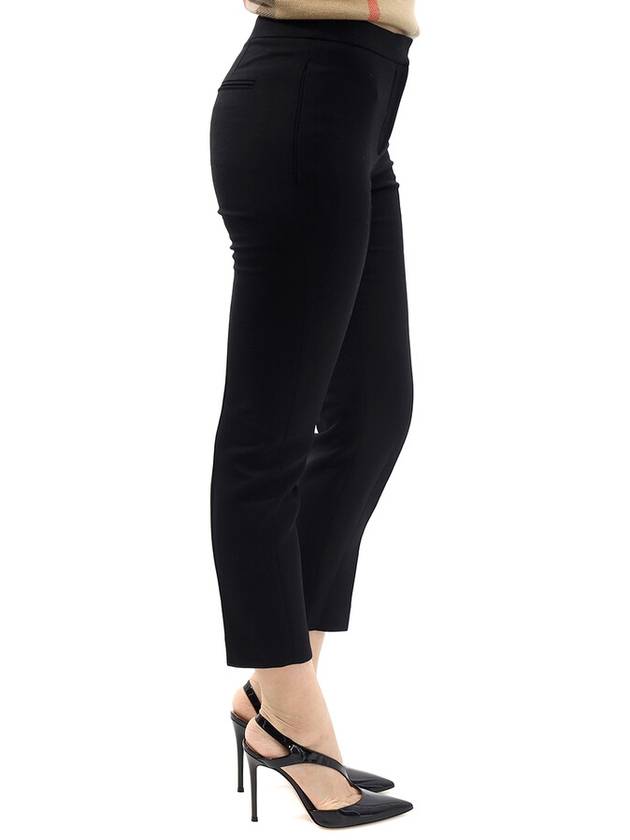 Women's Light Wool Silk Straight Pants Black - ALEXANDER MCQUEEN - BALAAN 3