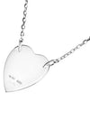 Trademark Heart Pendant Necklace Silver - GUCCI - BALAAN 6