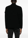 Ghost Piece Mock Neck Virgin Wool Knit Top Black - STONE ISLAND - BALAAN 5