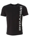 logo print t shirt black 211818 4R479 00020 - EMPORIO ARMANI - BALAAN 2