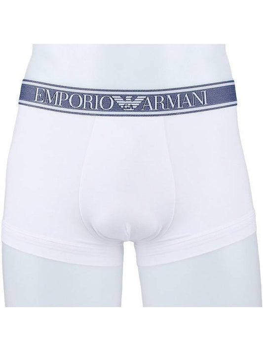 Men's Logo Boxer Briefs White - EMPORIO ARMANI - 2