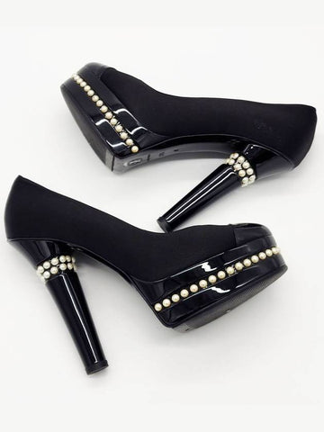 women 2009 moscow pumps heels black - CHANEL - BALAAN 1