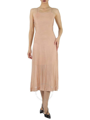 Alaia Ladies Rose Spaghetti Straps Midi Dress, Size 36 (US Size 4) - ALAIA - BALAAN 1