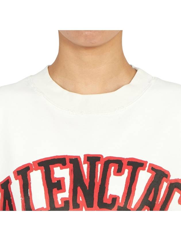 Graphic Printing Sweatshirt White - BALENCIAGA - BALAAN 7