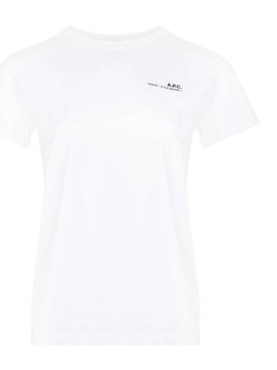 Item Logo Crew Neck Short Sleeve T-Shirt White - A.P.C. - BALAAN 2