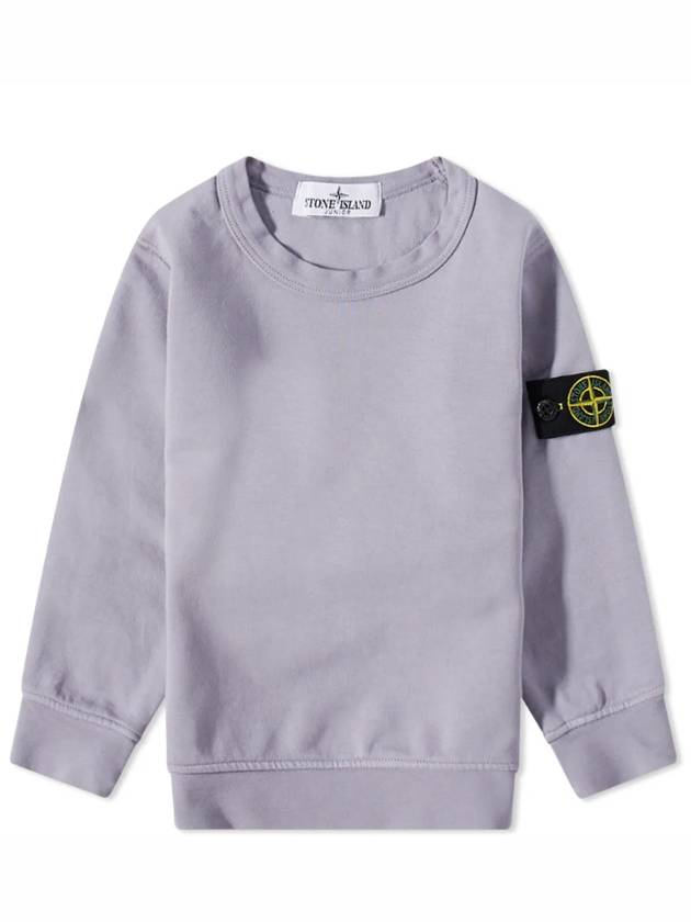 Kids Wappen Patch Basic Sweatshirt Purple - STONE ISLAND - BALAAN 1