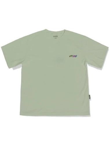 Holographic Decal Logo Short Sleeve T-Shirt Khaki - OFFGRID - BALAAN 1