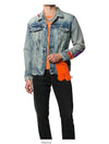 Trucker Denim Jacket Blue - HERON PRESTON - BALAAN 5