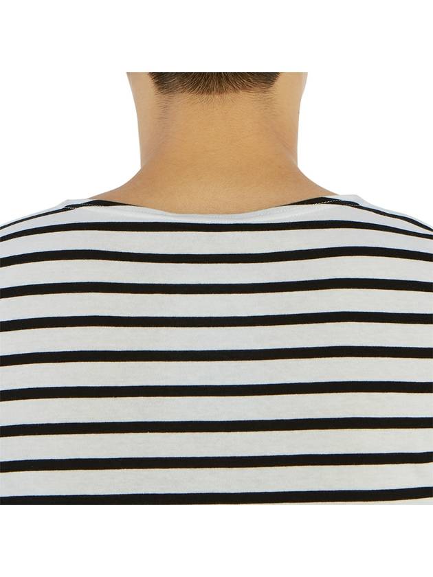 Levant Modern Striped Short Sleeve T-Shirt Black - SAINT JAMES - BALAAN 10