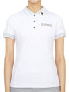 Women's CD6 CTPL Polo Short Sleeve T-Shirt White - MARK & LONA - BALAAN 1