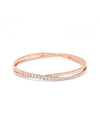 Hyperbola Twisted Crystal Bracelet Rose Gold - SWAROVSKI - BALAAN 1