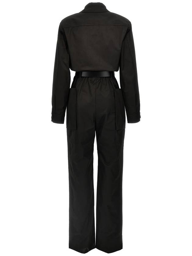 long sleeve belted jumpsuit 785813Y9I26_1000 - SAINT LAURENT - BALAAN 3