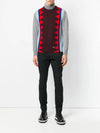 Contrast Knit Patterned Vest - DSQUARED2 - BALAAN 2