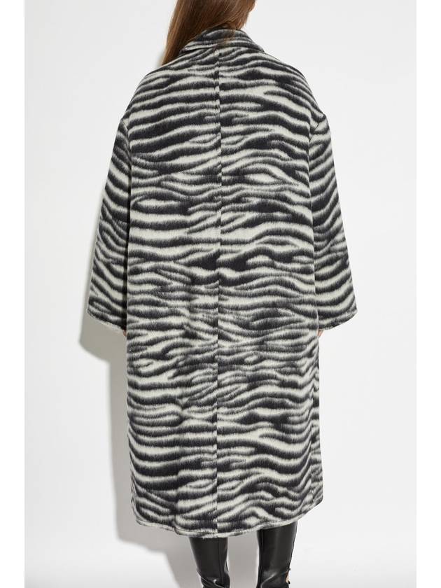 Marc Jacobs Coat With Animal Print, Women's, Grey - MARC JACOBS - BALAAN 4