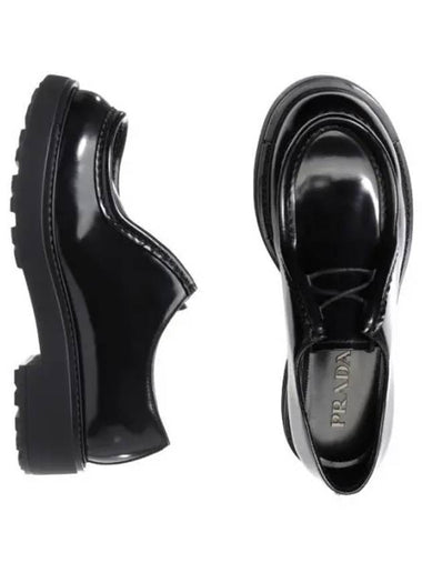 Diapason opaque brushed leather lace up shoes - PRADA - BALAAN 1