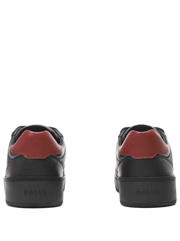 Rebby Leather Low-Top Sneakers Black - BALLY - BALAAN 7