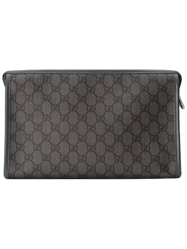 Ophidia GG Toiletry Clutch Bag Grey - GUCCI - BALAAN 5