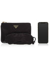 Triangle Logo Pouch Bag Black - PRADA - BALAAN 7