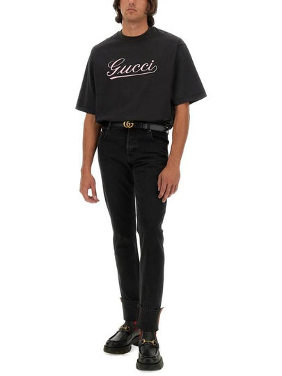 PANTS WITH WEB DETAILS - GUCCI - BALAAN 2