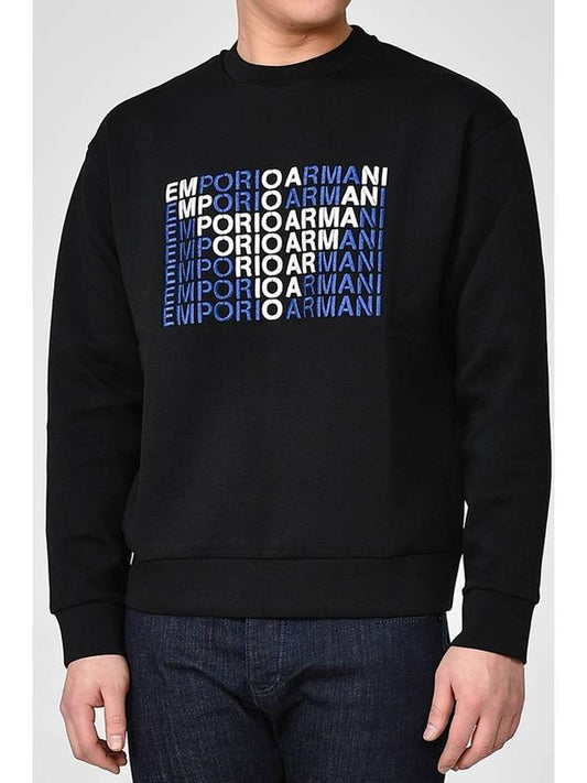 Logo Sweatshirt Black - EMPORIO ARMANI - BALAAN 2