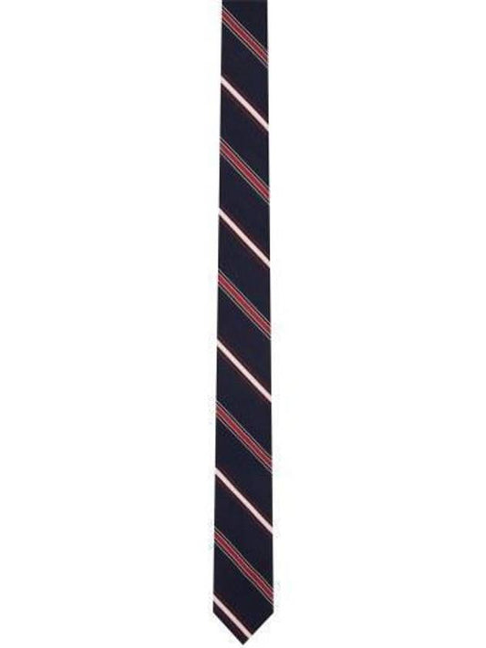 Men's Diagonal Stripe Classic Tie Blue - THOM BROWNE - BALAAN 2