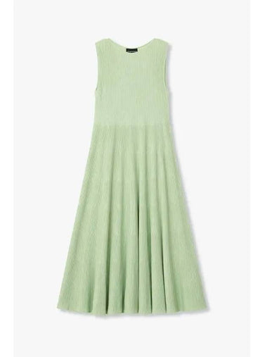 Women s Ribbed Easy A Line One Piece Light Green - EMPORIO ARMANI - BALAAN 1