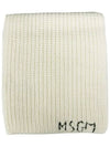 Kids Logo Wool Muffler Cream F4MSJUSC276 013 - MSGM - BALAAN 3